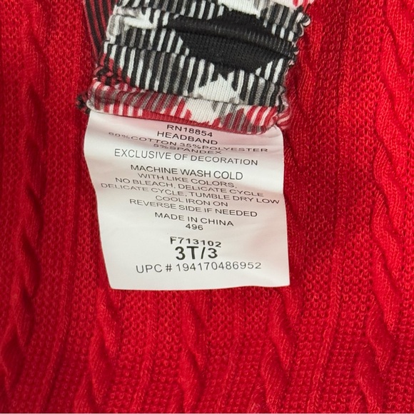 ❤️4 for $20❤️ Rare Editions Toddler Girl 3 Piece Set/leggings & Headband Size 3T - Picture 12 of 16